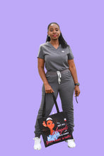 Load image into Gallery viewer, Nurse V Medical Professional Nurse Tote Bags for RN, LPN, CNA, PA, EMT - &quot;I Am A Black Nurse&quot;
